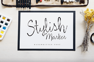 Stylish Marker Font