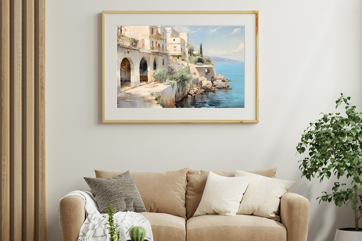 Oil Painting Print-Vintage Houses, a Seasonal Illustration by NSTUDIO (Photo 4 of 9)
