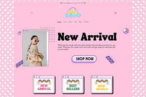 Aesthetic Pink Retro Shopify Theme