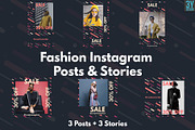 Fashion Instagram Posts & Stories, a Social Media Template by 3Y_Design (Thumbnail 1 of 5)