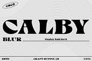 Calby Blur, a Serif Font by Craft Supply Co. (Thumbnail 1 of 8)