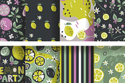 Citrus patterns set and cliparts, a Pattern Graphic by narinadraban (Thumbnail 6 of 6)