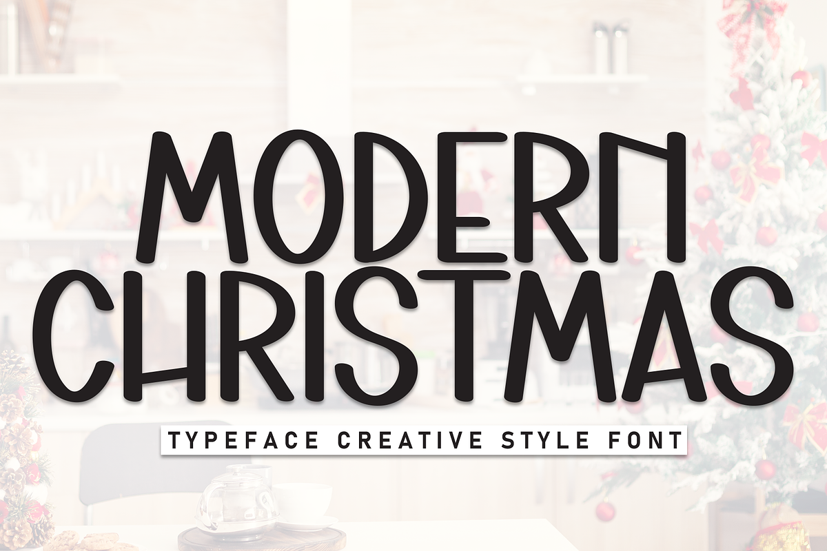 Modern Christmas | Script Font, a Script Font by Scratchones (Photo 1 of 8)