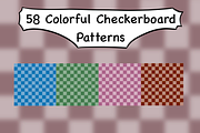 58 Colorful Checkerboard Patterns, a Pattern Graphic by MessyArtss (Thumbnail 1 of 4)