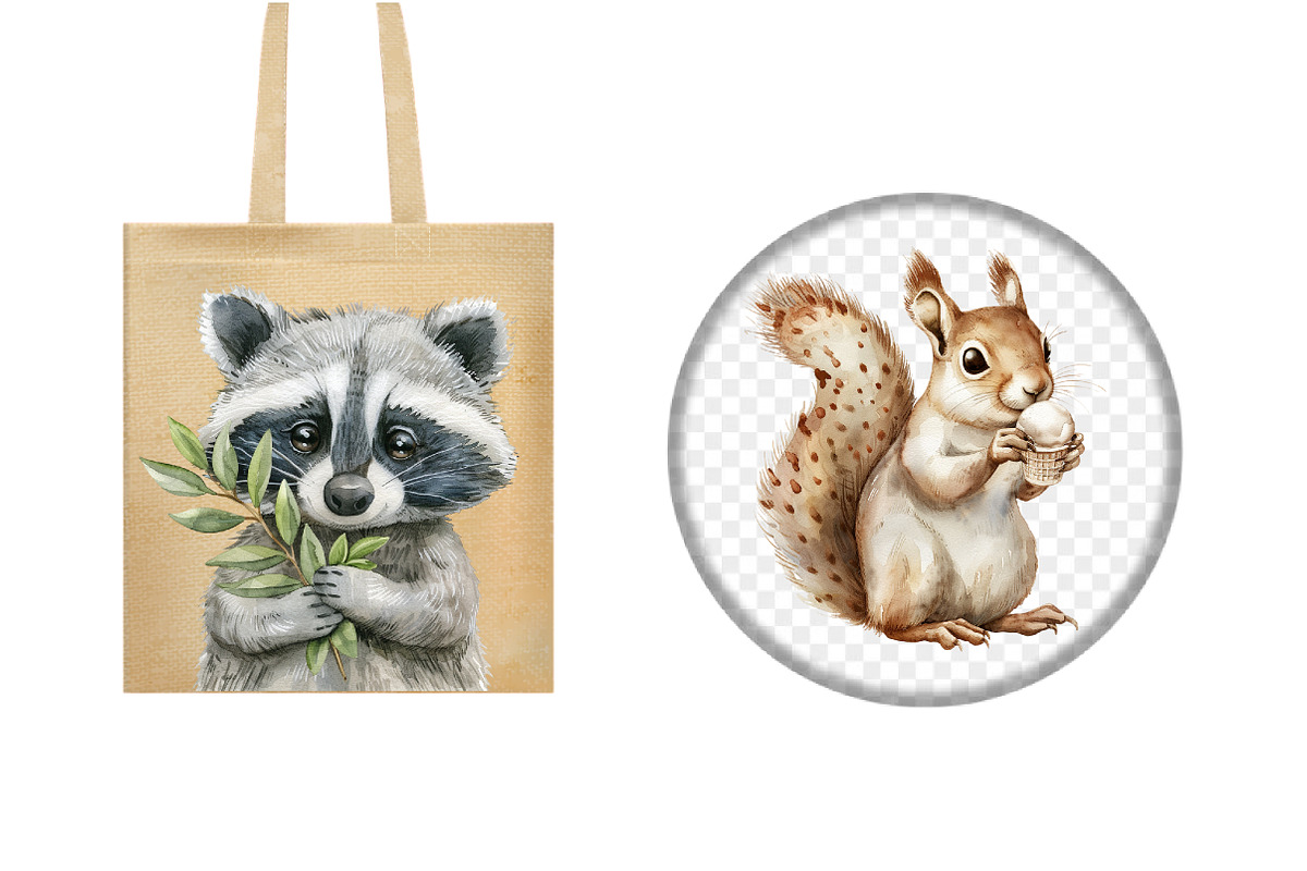 Boho Summer Woodland Animals Clipart, an Illustration by Design Market (Photo 4 of 4)