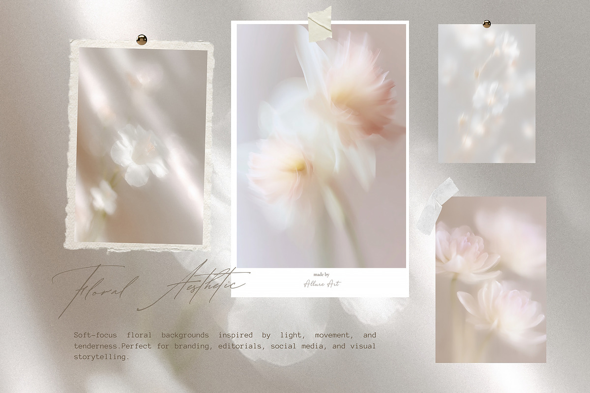 Ethereal Floral Backgrounds Bundle, an Abstract Photo by Allure Art (Photo 22 of 26)