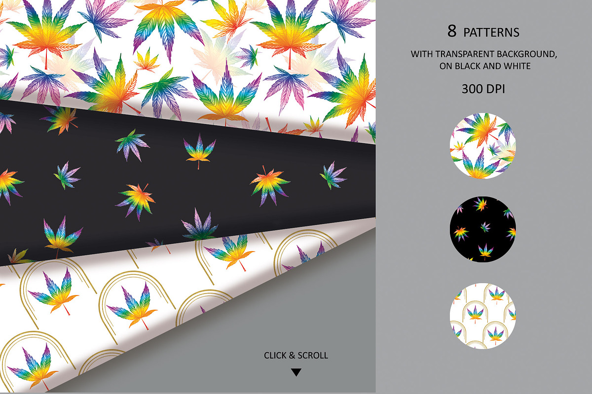 CANNABIS / MARIJUANA BUNDLE, a Decorative Illustration by Elena_Sedova (Photo 19 of 30)