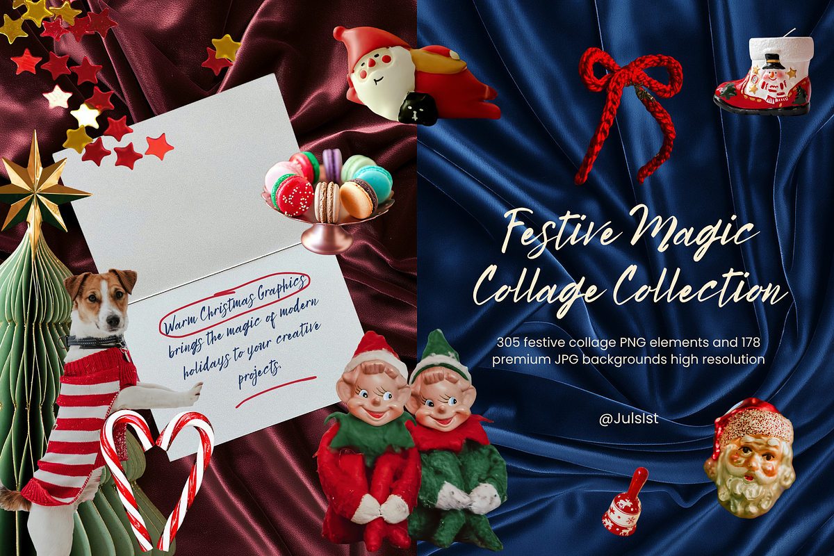 Festive Magic Christmas Collage, an Object Graphic by JulsIst (Photo 1 of 12)