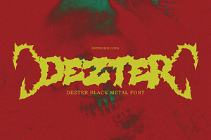 Dezter - Black Metal Font, a Blackletter Font by tebaltipislab