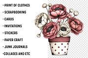 Spring Flowers Clipart Bundle, a Transportation Illustration by SinaCreation (Thumbnail 3 of 7)