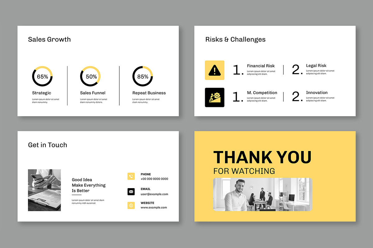 Professional Company Profile, a Presentation Template by Mighty-Slide (Photo 6 of 6)