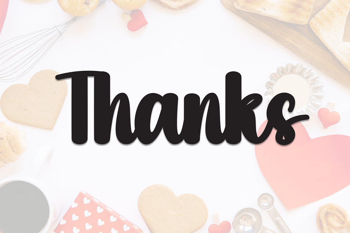 Love Sweety | Script Font, a Handwritten Font by Scratchones (Photo 8 of 8)