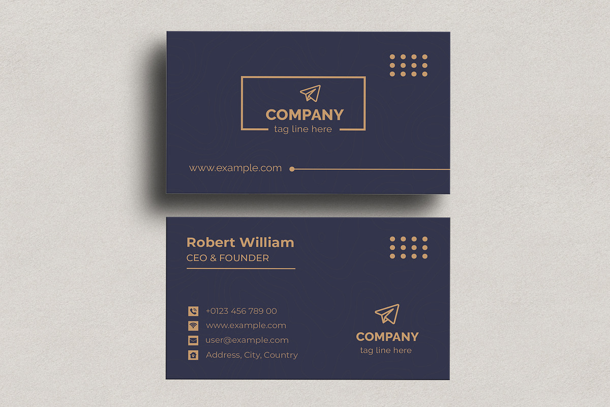 Unique Business Card Design Template, a Business Card Template by MightyDesign (Photo 1 of 6)