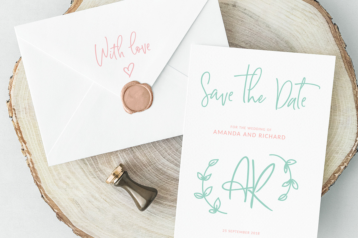 Symply handwritten font preview 3