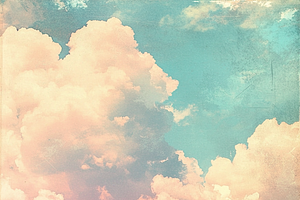 Pastel Sky & Cloud Pattern