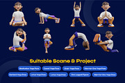 Yoga pose 3D Character pack, a Characters & Person 3D Model by orenjidesign (Thumbnail 4 of 8)