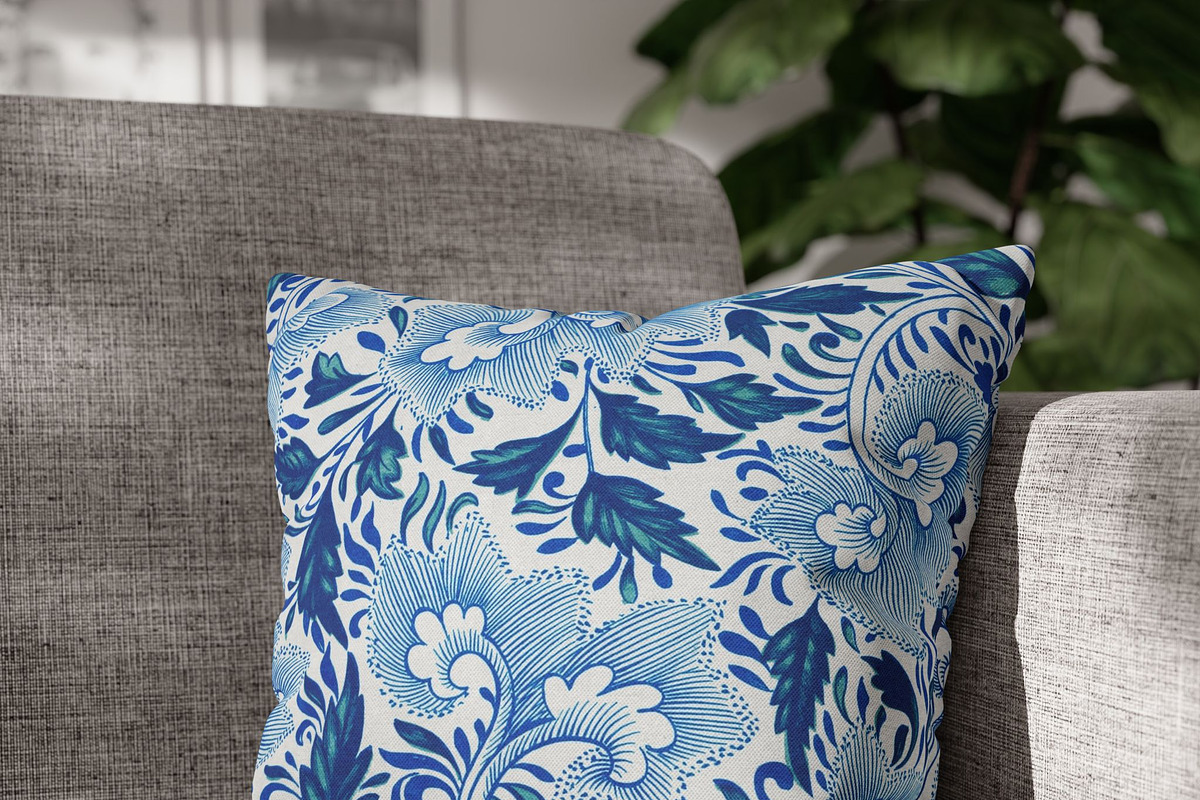 Chinoiserie Floral Seamless Pattern, a Pattern Graphic by elfy creative (Photo 2 of 3)