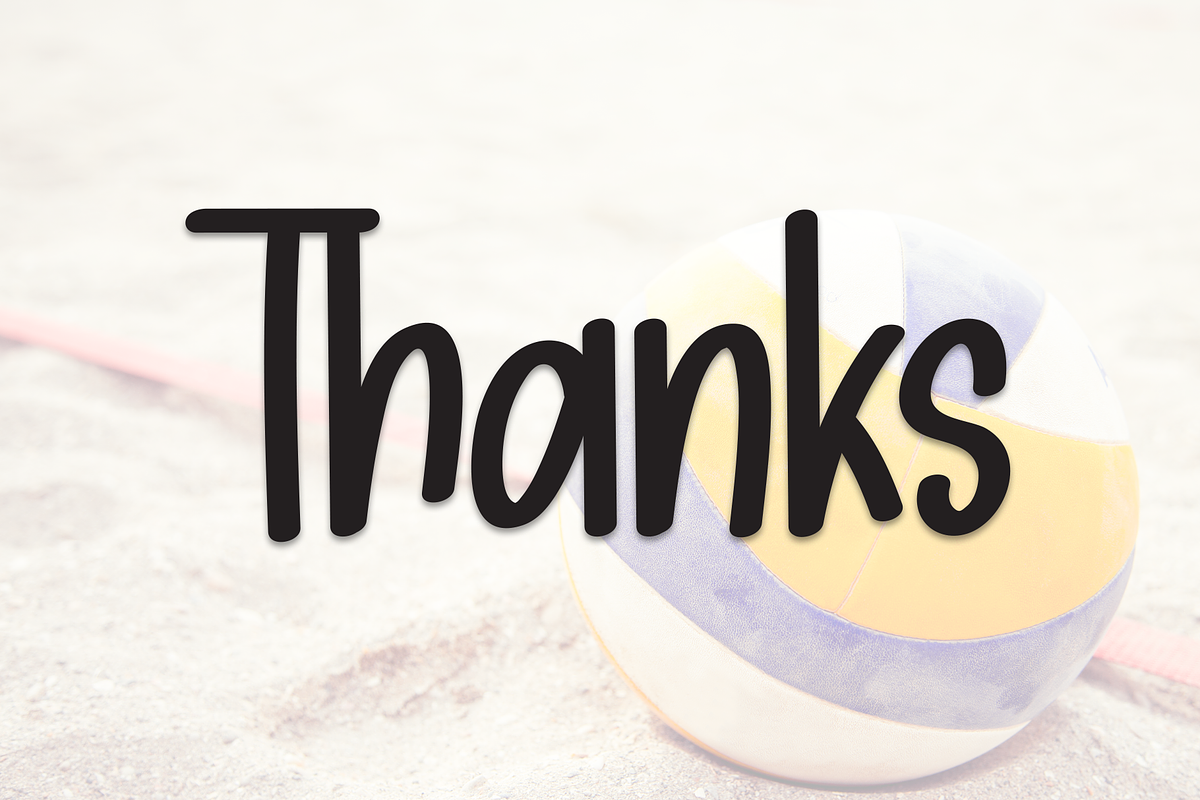Beach Volleyball | Script Font, a Handwritten Font by Scratchones (Photo 8 of 8)