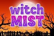 WitchMist – Spooky Halloween Font, a Symbol Font by AnningArts (Thumbnail 1 of 8)