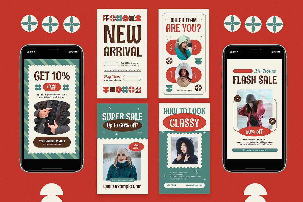 Winter Fashion Instagram Set, a Social Media Template by Aiyari Graphic (Photo 2 of 3)