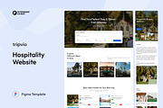 Hospitality Website UI Figma, an UI Kit Template by peterdraw (Thumbnail 1 of 7)