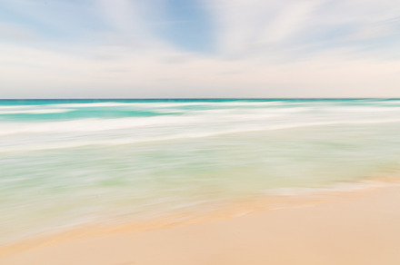 Blurred sky and ocean stock photo containing abstract and artistic, a Nature Photo by Irina Moskalev