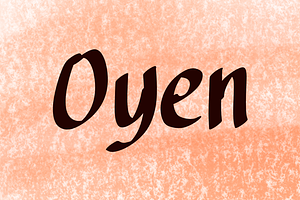 Oyen Vintage Script