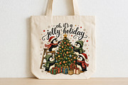Holly Jolly Christmas PNG, a Seasonal Illustration by CraftArtStudio (Thumbnail 2 of 4)