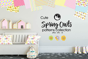 SPRING OWLS Pattern Collection