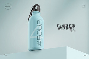 Stainless Steel Bottle Mockup BUNDLE