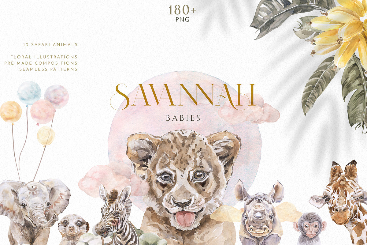 Animals Watercolor Clipart Bundle, an Animal Illustration by Cat In Colour (Photo 18 of 41)