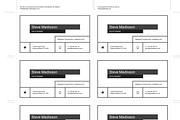 Business Card template 100% editable, a Business Card Template by ElephantArts (Thumbnail 4 of 4)