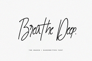 The Maker Handwritten Font