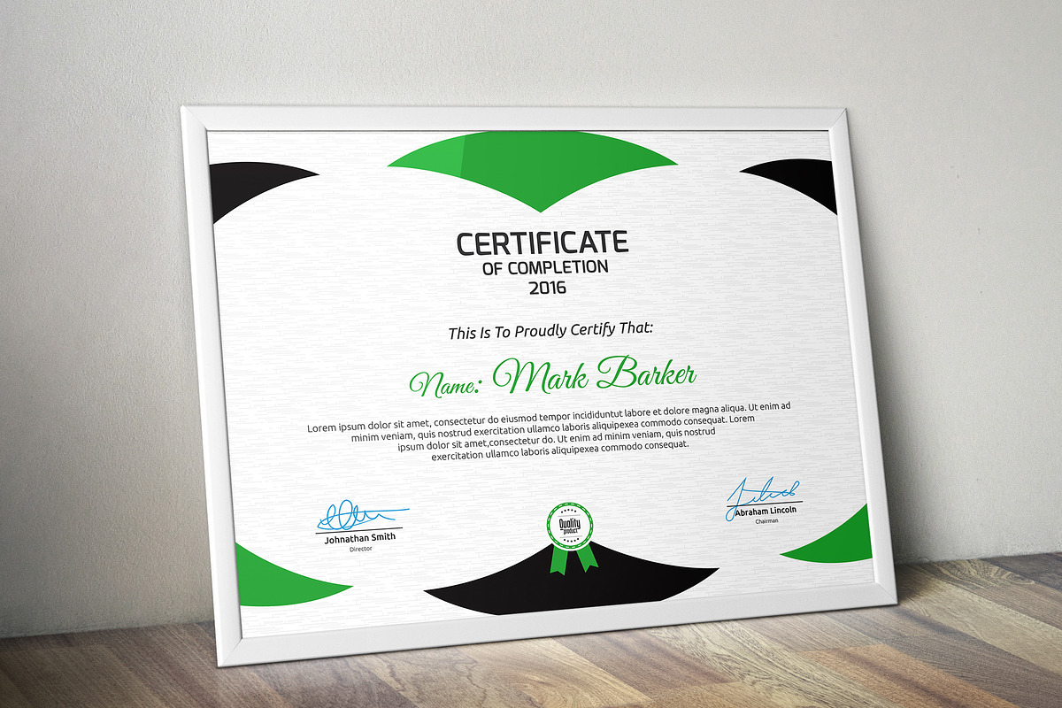 Certificate Word | PSD | AI, a Stationery Template by Curve Design (Photo 3 of 3)