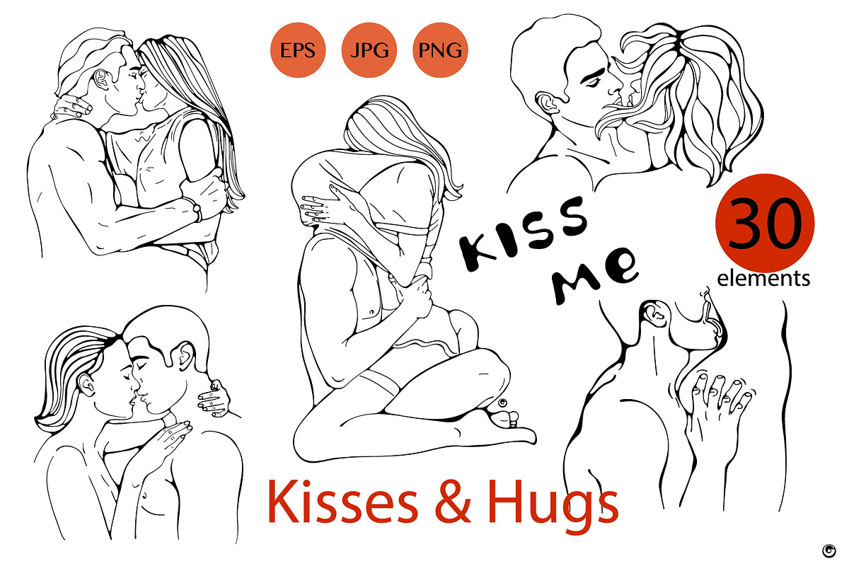 Kisses and hugs, a Person Illustration by Olillia (Photo 6 of 6)