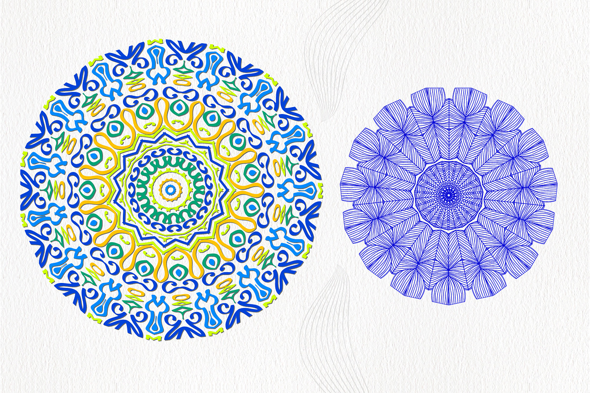 Eight Mandalas Vector, a Decorative Illustration by Anny Cecilia Walter (Photo 3 of 5)