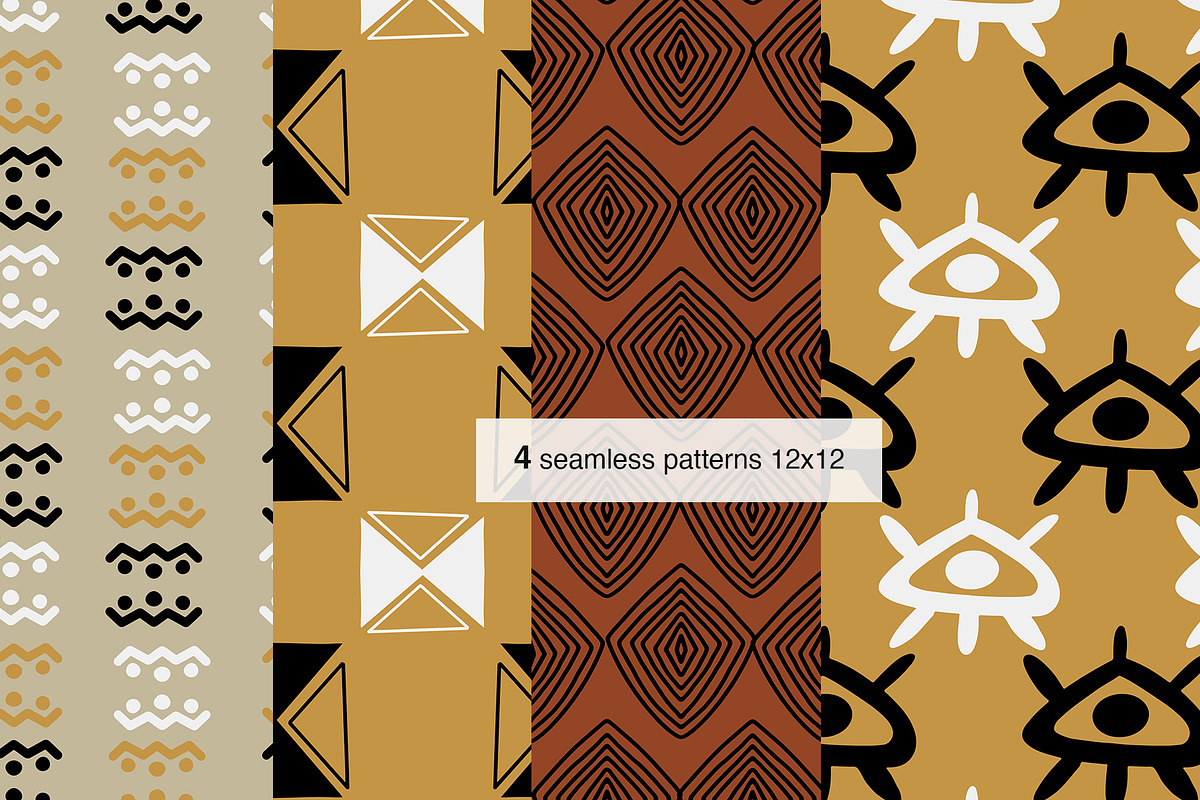 African Shape Motifs Collection, a Decorative Illustration by Sweet Fig (Photo 7 of 12)