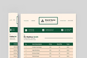 Invoice Design Layout, a Stationery Template by MightyDesign (Thumbnail 2 of 8)
