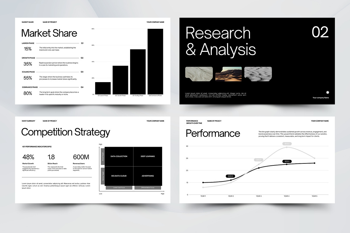 Minimalist Marketing Pitch Deck, a Presentation Template by Pani Temp. (Photo 6 of 14)
