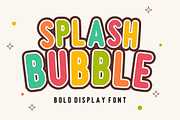 Splash Bubble, a Font by Limited.studio (Thumbnail 1 of 5)