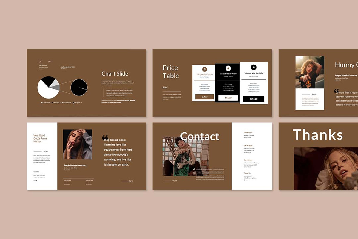 Hunny Creative Presentation Template, a Presentation Template by Analogous Temp (Photo 5 of 5)
