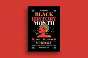 Black History Month Event Flyer, a Flyer Template by Guuver