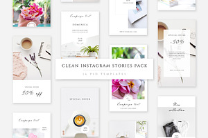 Clean Instagram Stories Pack