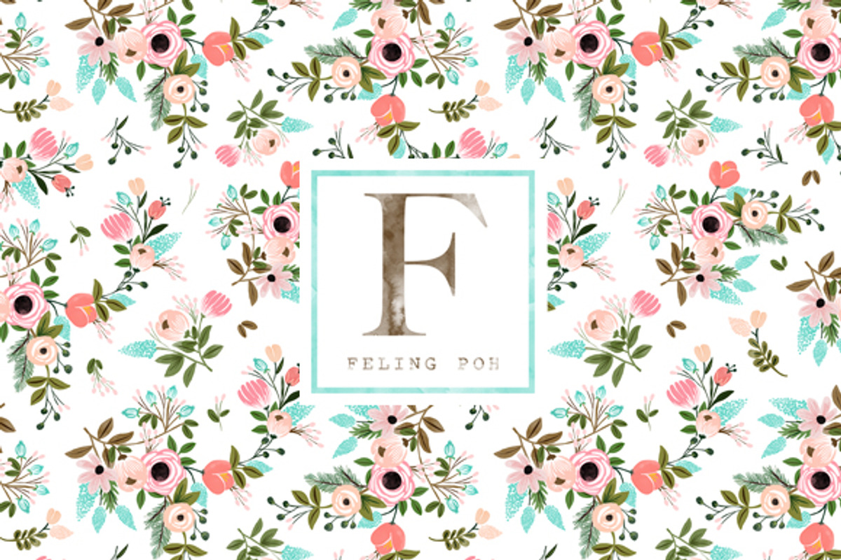 Seamless Floral Garden Pattern
