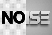 Noise 3D editable text effect, a Layer Style Add-On by Hello Muh (Thumbnail 2 of 2)