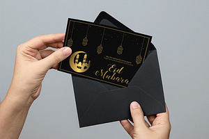 Eid Mubarak Greeting Card - V03, a Card Template by Rimana_Templatehive