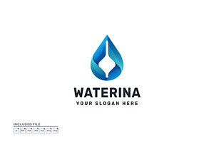 Water Gradient Colorful Logo Vector, a Branding & Logo Template by yuanesei