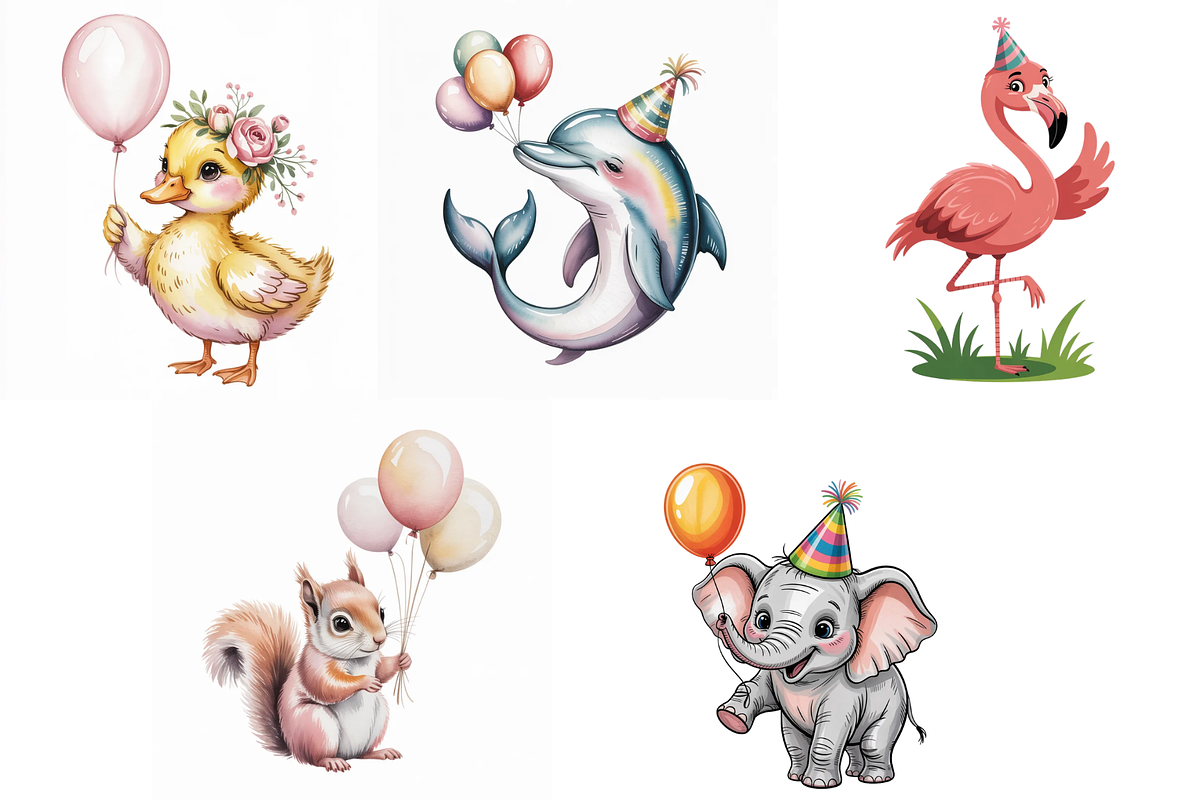 Happy Birthday Animal Sublimation, an Illustration by Milano Creative (Photo 3 of 3)