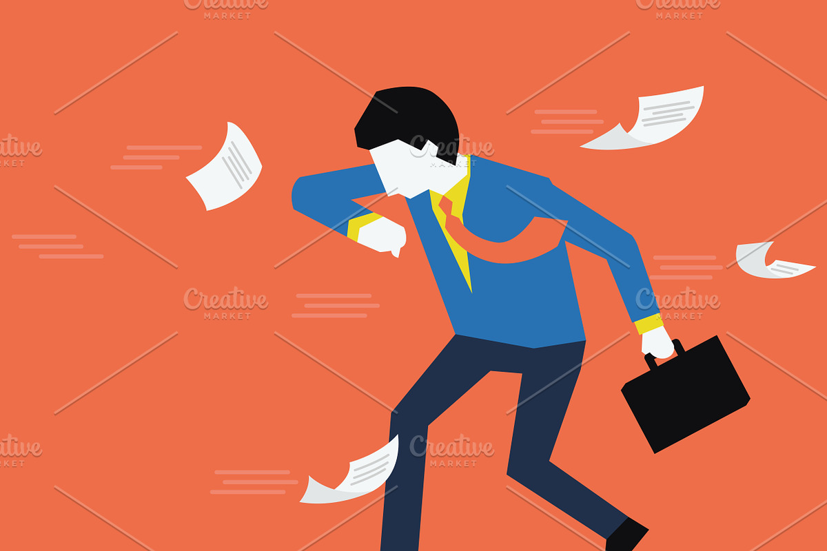 Against windy day, a Work Illustration by Smiley Creative
