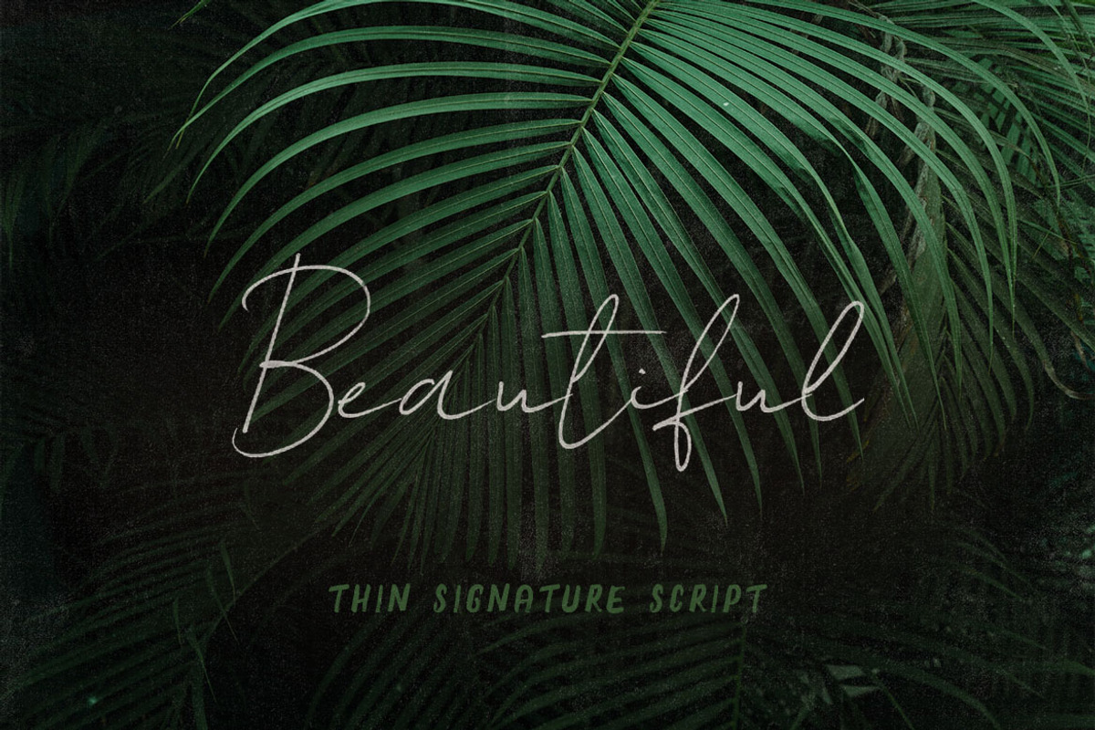 Beautiful SVG Script Font, a Script Font by Cruzine